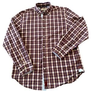 Canterbury of New Zealand Heritage Pattern Men's Button Down Dress Shirt. Sz Lg